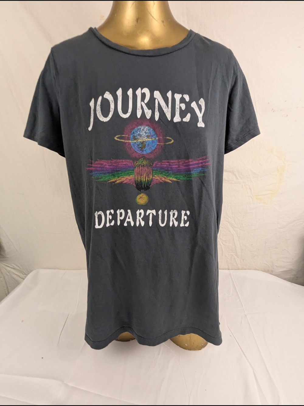 Journey Departure Band Merch Grey Tee Size XL
